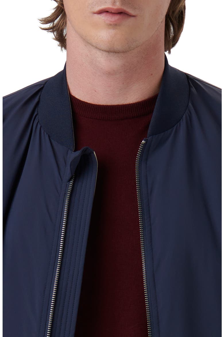 Water Resistant Reversible Bomber Jacket, Alternate, color, NAVY