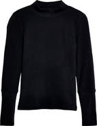Free People The Rickie Mock Neck Long Sleeve Top