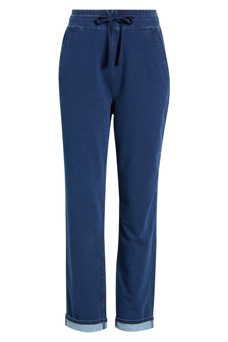 Drawstring Denim Joggers, Alternate, color, MEDIUM WASH