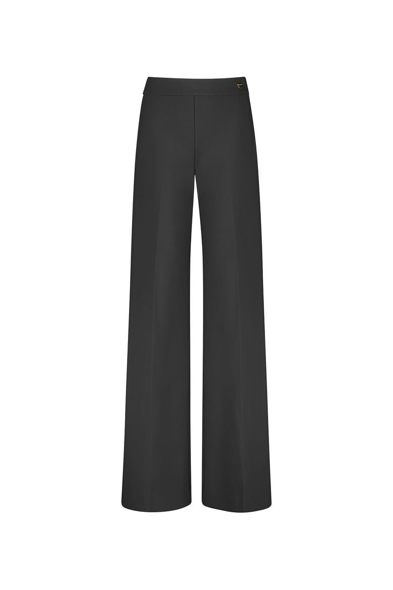 ANOUK Stretch Jersey Wide Leg A-Line Pant, Main, color, Black