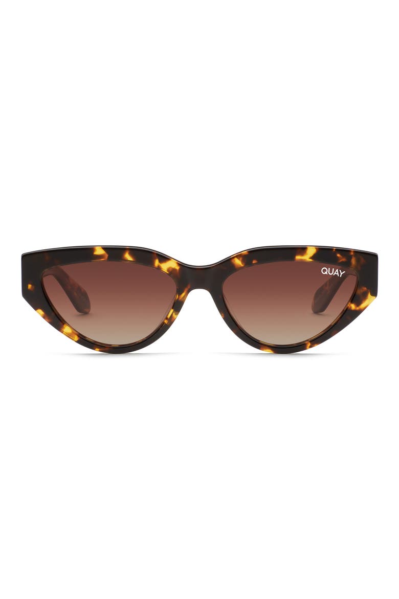 Narrow Down 57mm Cat Eye Sunglasses, Main, color, TORTOISE GOLD/ BROWN POLARIZED