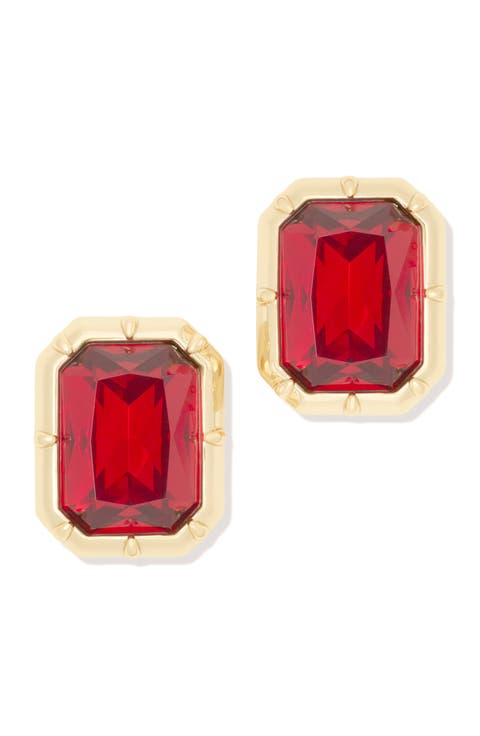 Ciera Emerald Cut Stud Earrings