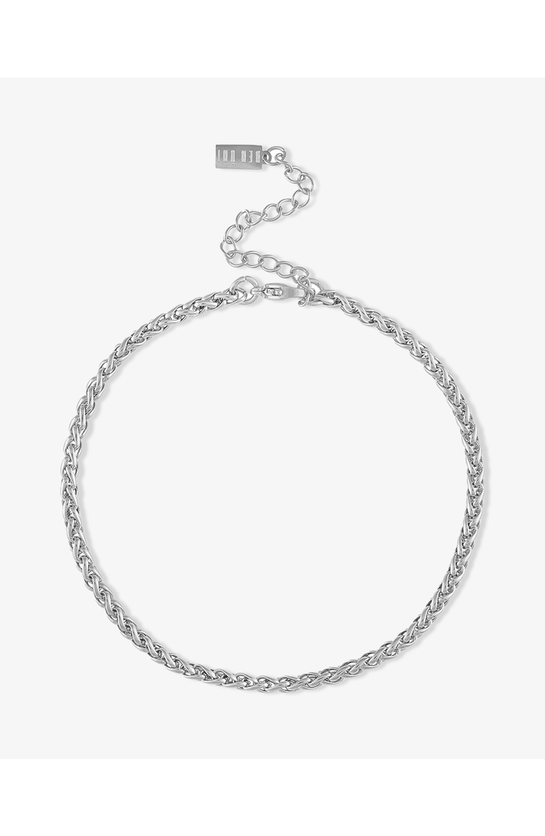 BEN ONI Wheat Chain Anklet, Main, color, Silver