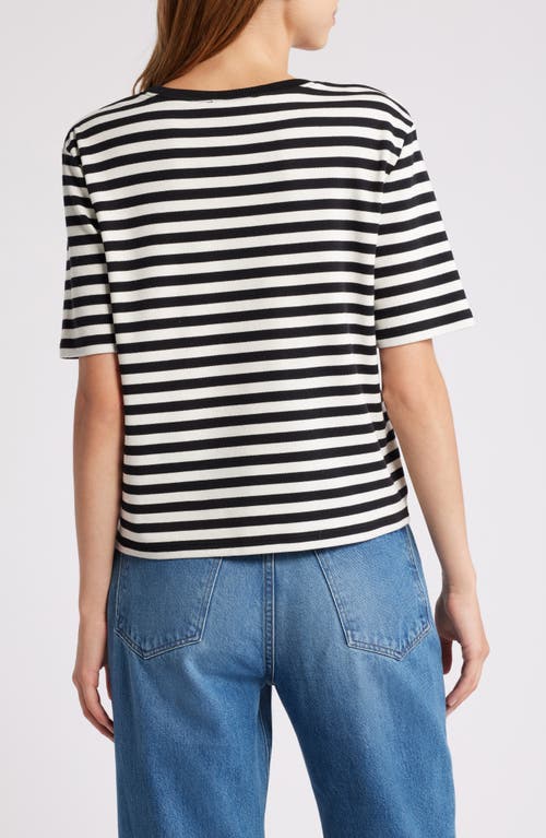 FRAME FRAME STRIPE POCKET COTTON T-SHIRT 
