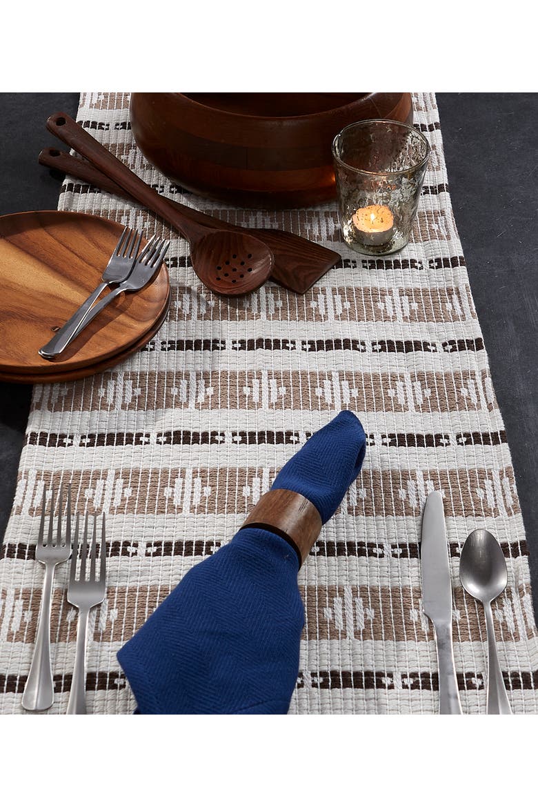 Colby Southwest Table Runner 15x72", Alternate, color, Dark Brown/Stone