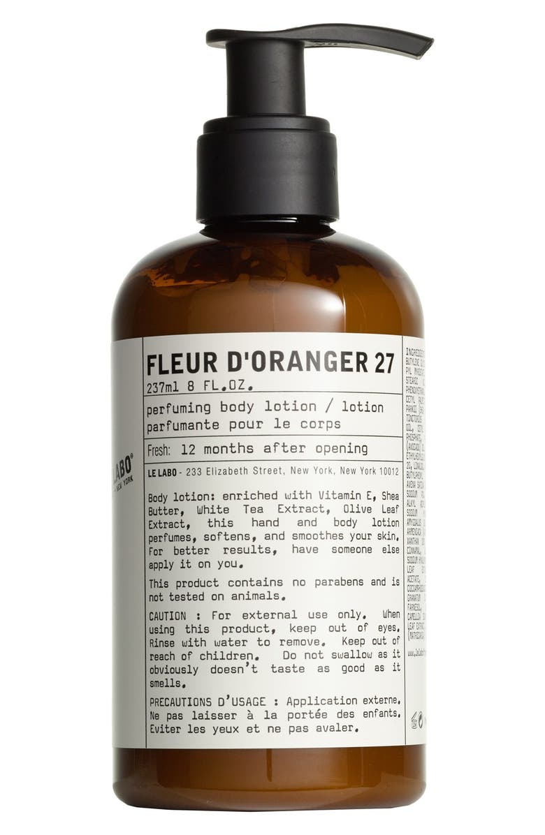Le Labo Fleur d'Oranger 27 Body Lotion, Main, color,