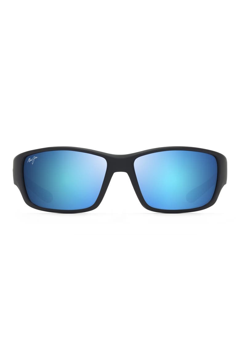 Local Kine 61mm Polarized Sunglasses, Main, color, BLACK/ SEA BLUE/ GREY