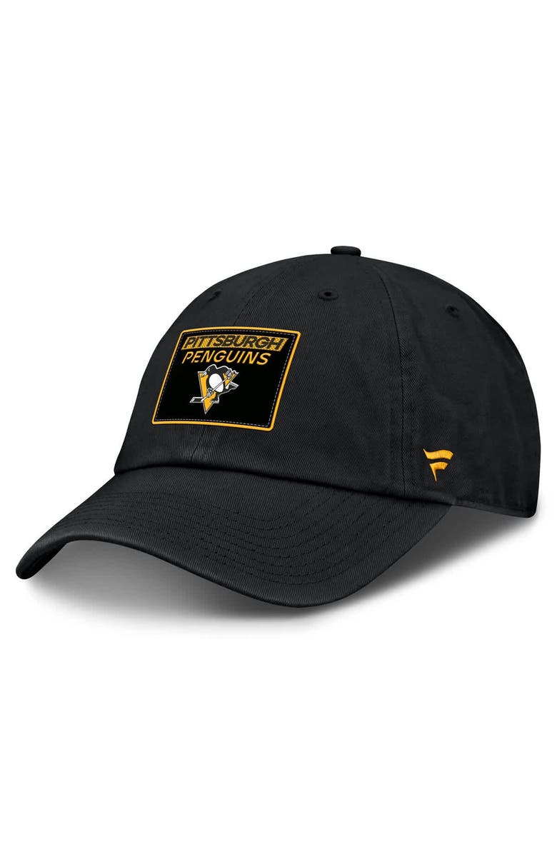 FANATICS Men's Fanatics Black Pittsburgh Penguins Authentic Pro Prime Adjustable Hat, Main, color, Black