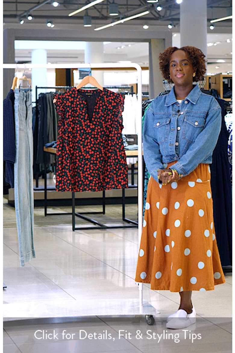 Cherry Crush Flutter Sleeve Top video