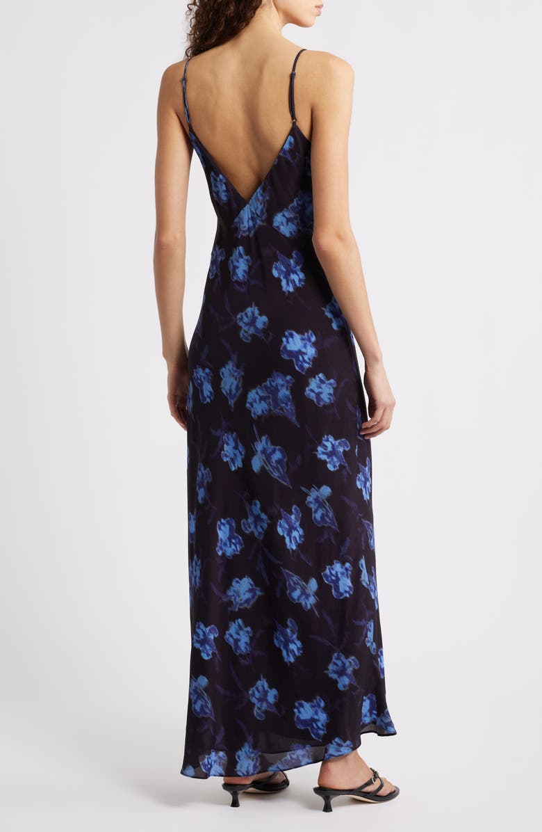 rag & bone Larissa Floral Print Sleeveless Maxi Dress, Alternate, color, Black Floral