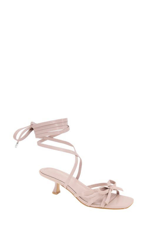 Bcbg Imerez Ankle Wrap Sandal In Adobe Rose