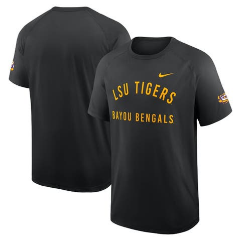 Men's Nike Black LSU Tigers Ready Raglan Premium Performance T-Shirt