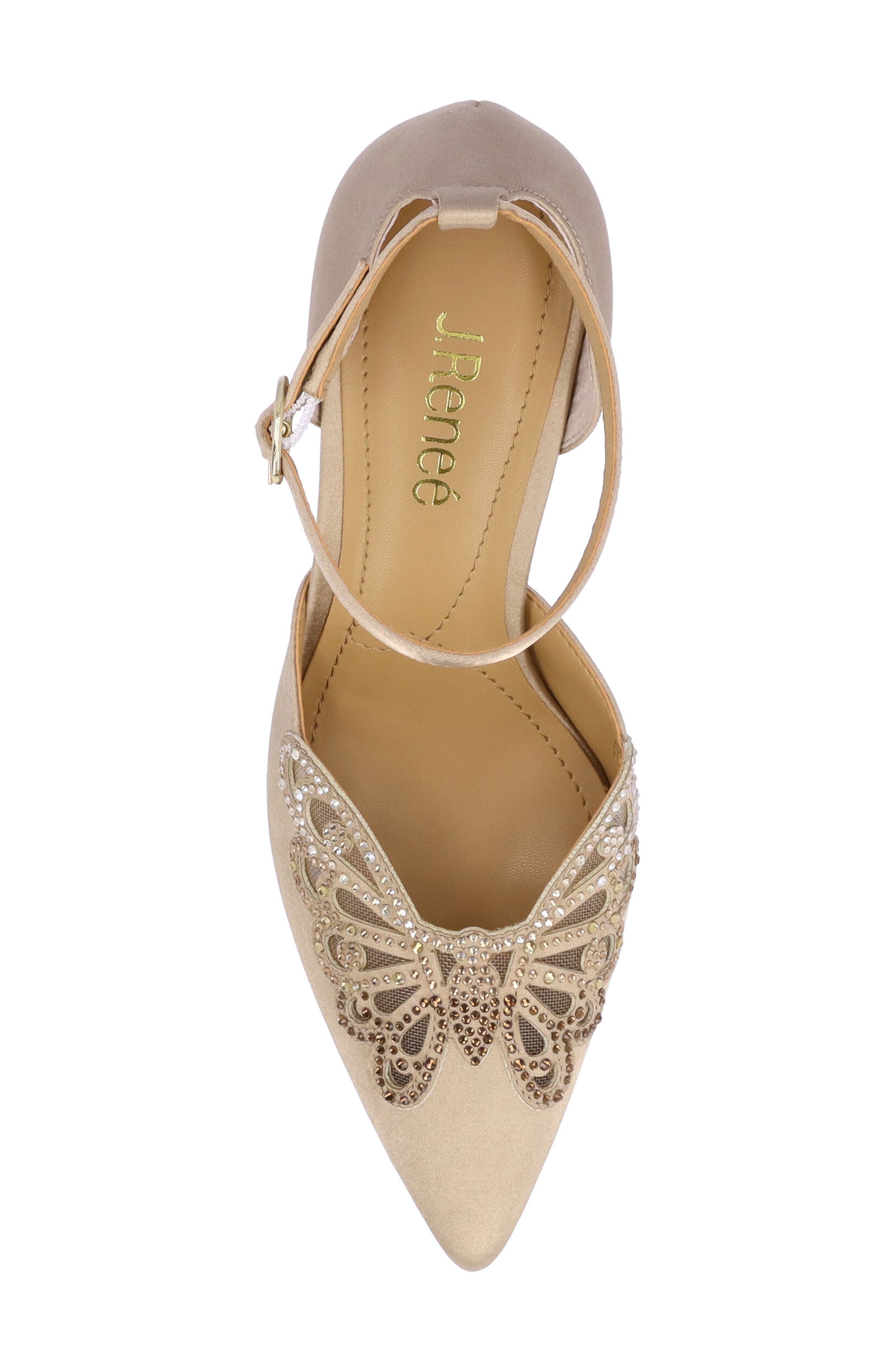 J. Reneé Isabetta Pointed Toe Pump, Alternate, color, Beige