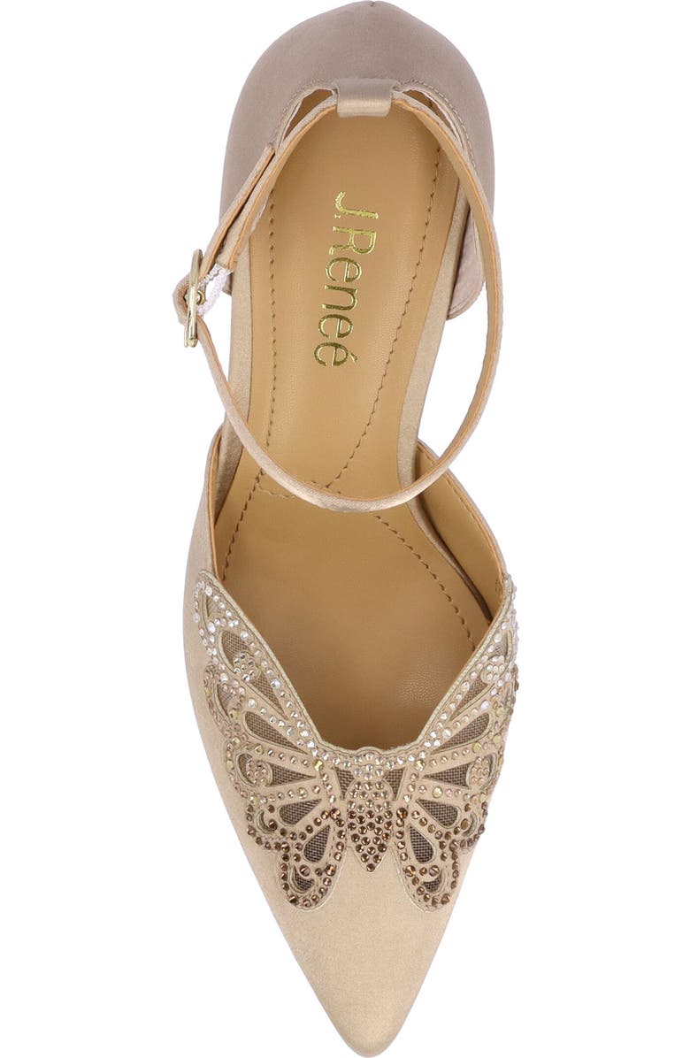 J. Reneé Isabetta Pointed Toe Pump, Alternate, color, Beige