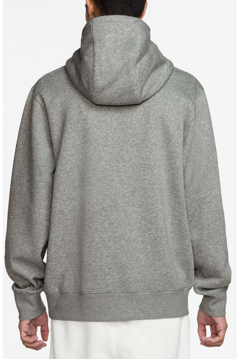 Club Fleece Pullover Hoodie, Alternate, color, DARK GREY HEATHER/ LIGHT GREY