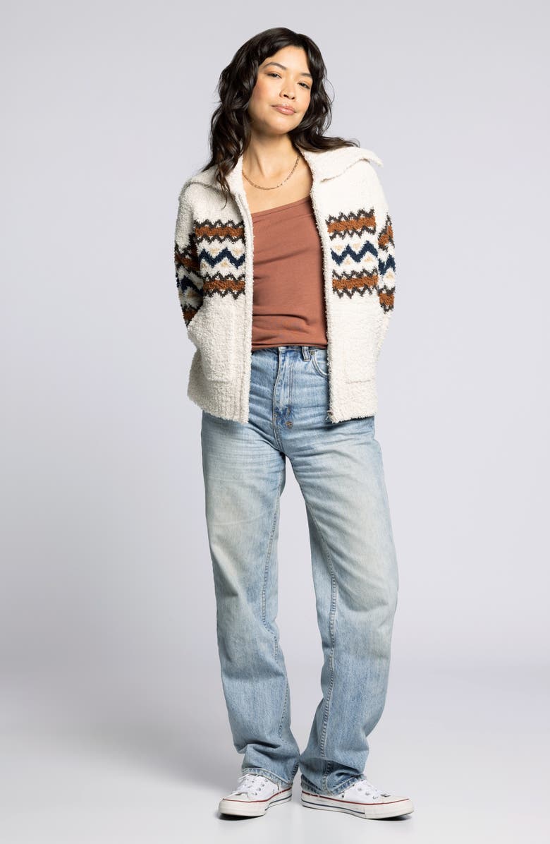 Thread & Supply Myra Sweater Jacket, Alternate, color, Heather Oak