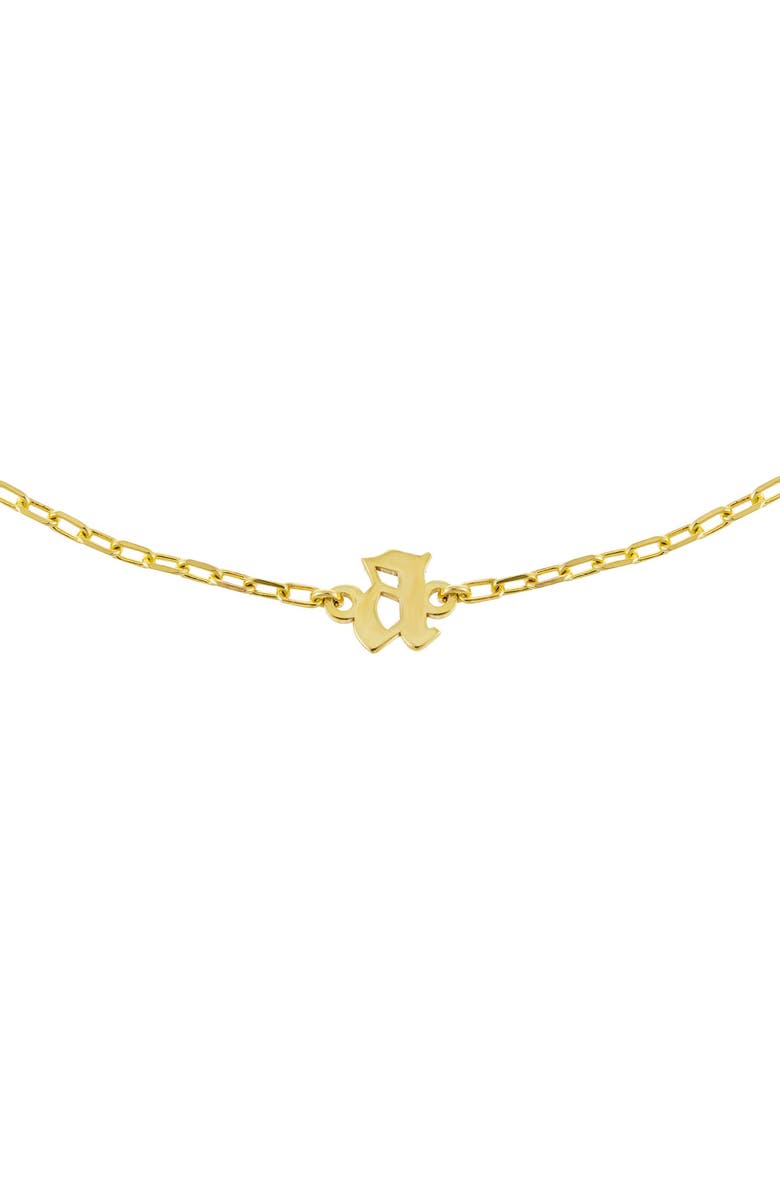 Adina's Jewels Personalized Gothic Initial Choker, Main, color,