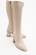 Prologue Shoes Paradis Block Heel Knee High Boot