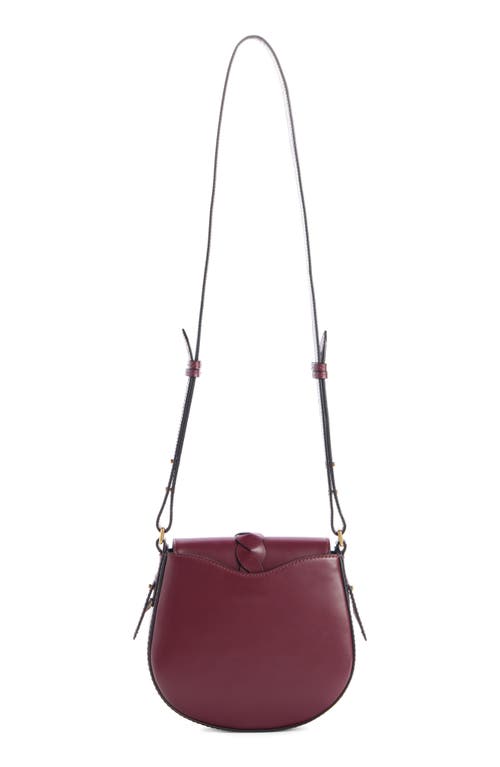 Isabel Marant Crossbody Suede Bag With Adjustable Braided Strap In Purple