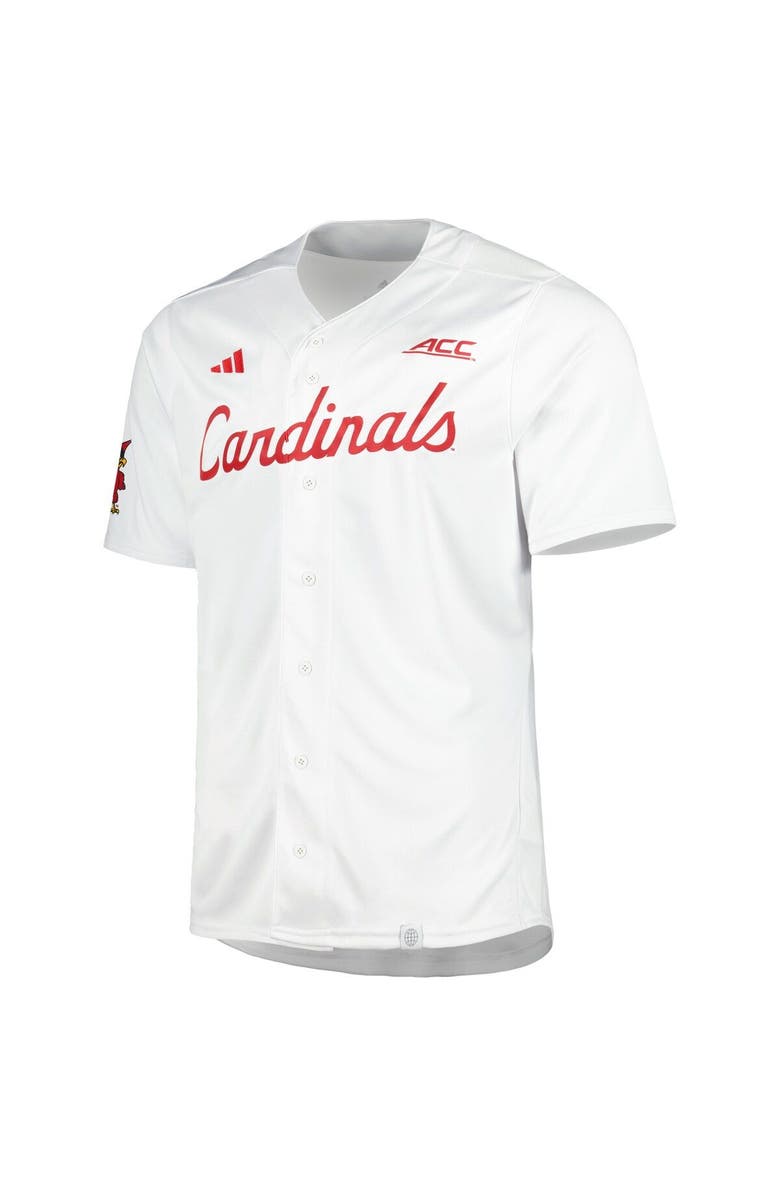 adidas Men's adidas White Louisville Cardinals Team Baseball Jersey, Alternate, color, 