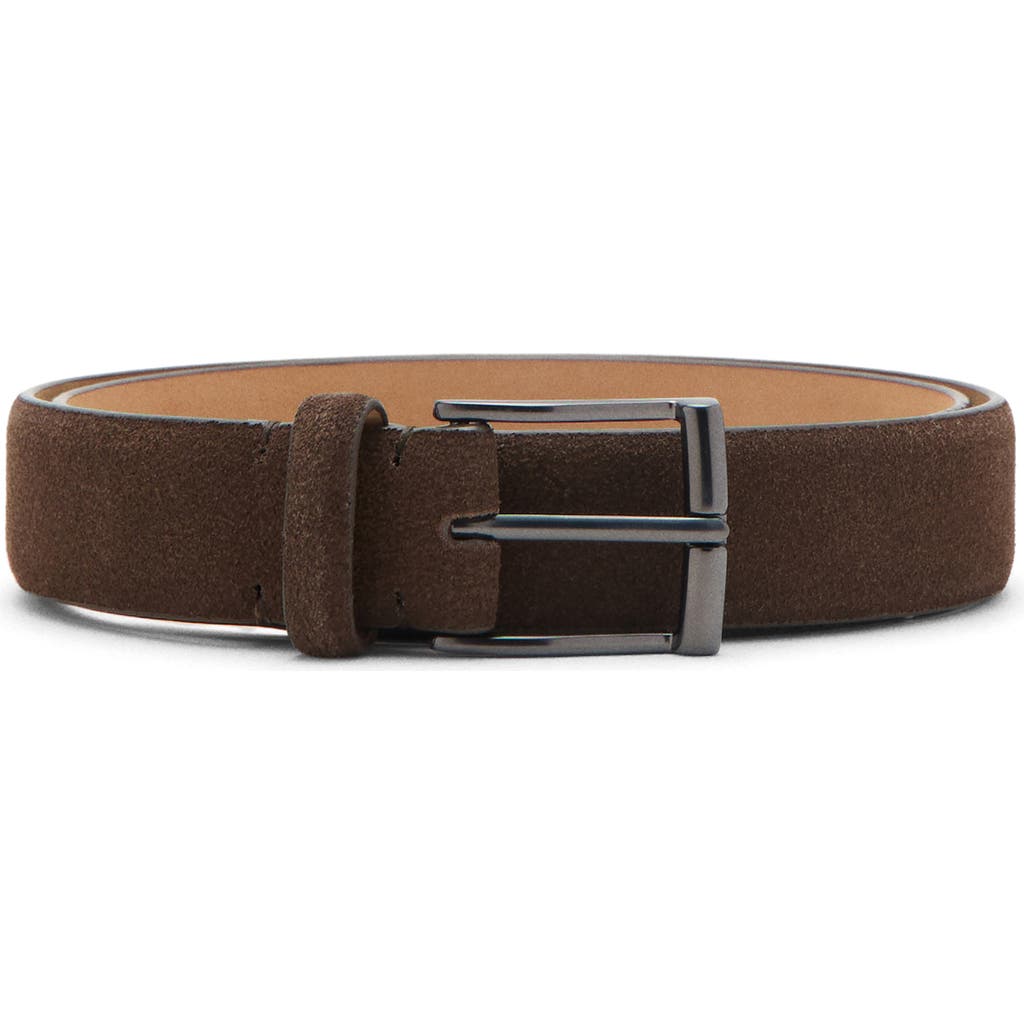 Mango Suede Belt In Pink