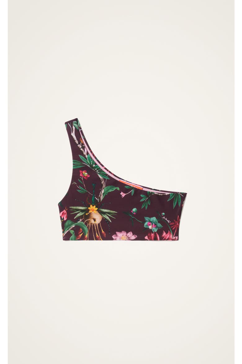 Goddess Bikini Top, Alternate, color, Zooflora Mini Bordeaux