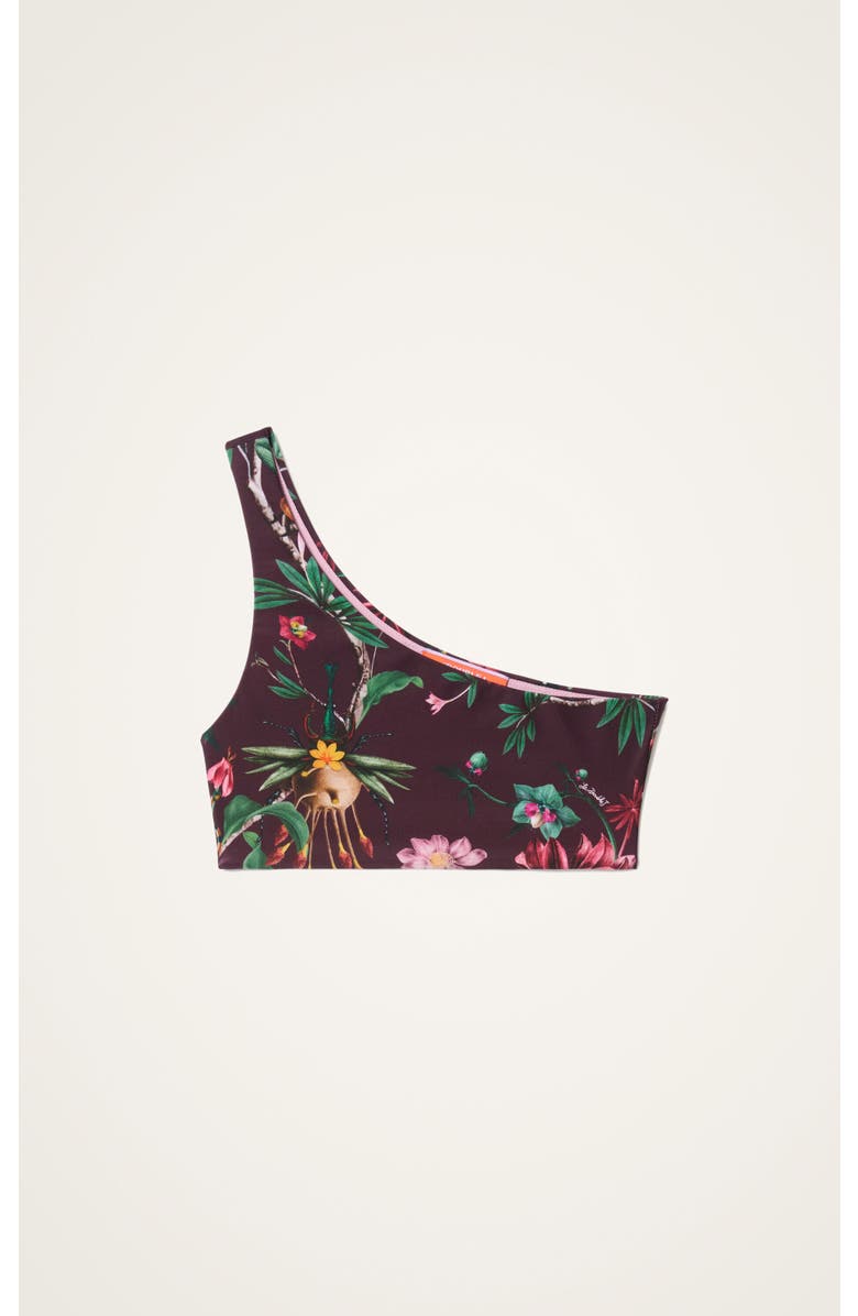 La DoubleJ Goddess Bikini Top, Alternate, color, Zooflora Mini Bordeaux