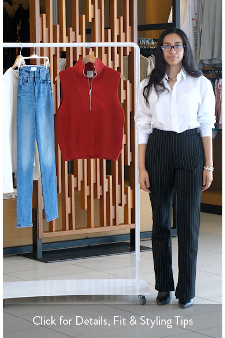 Amina Half-Zip Sleeveless Sweater video