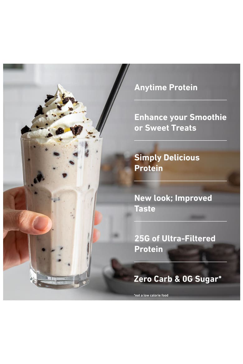Zero Carb Pure Whey Isolate Protein Powder Cookies and Cream, Alternate, color, None