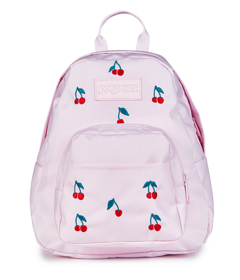 Jansport Half Pint FX Mini Backpack, Main, color, Pink Ice Cherry Embroidery