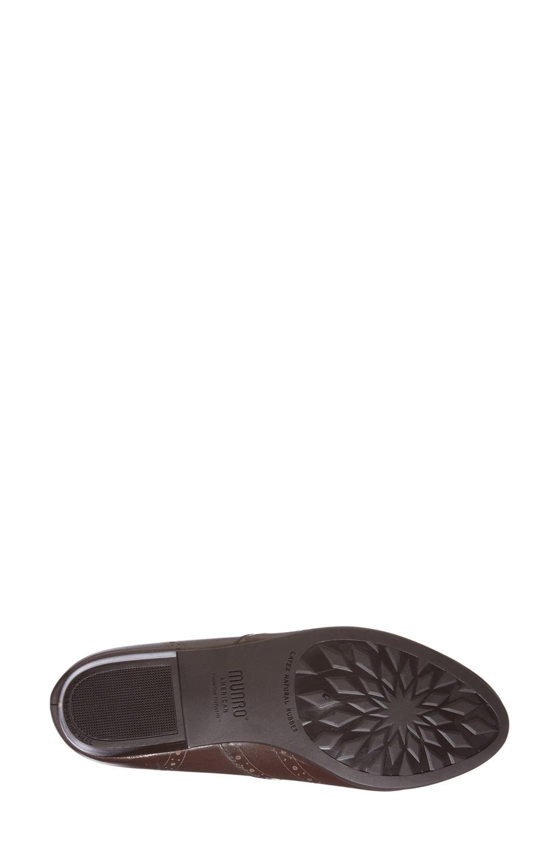 'Yale' Laceless Oxford, Alternate, color, BROWN LEATHER