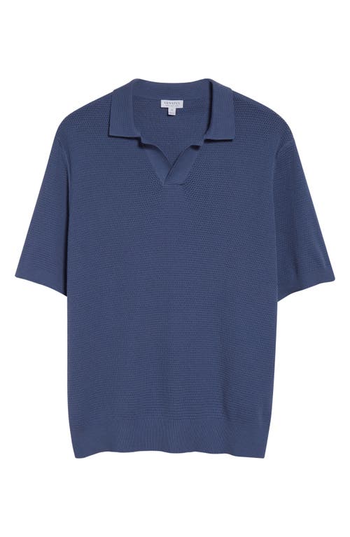 Sunspel Compact Mesh Polo Sweater