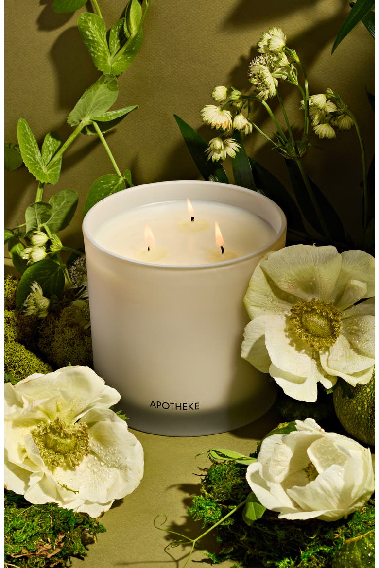 Verdant Garden 3-Wick Scented Candle, Alternate, color, WHITE