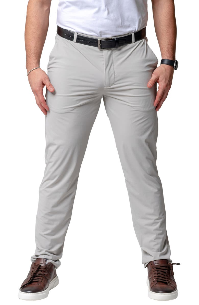 Maceoo Slim Fit Sunlight Grey Pants, Main, color, 