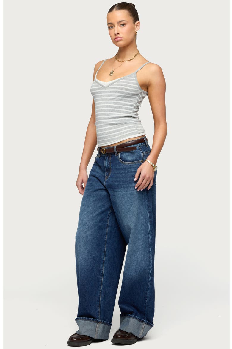 Layered Stripe Camisole, Alternate, color, LIGHT-GRAY-MELANGE