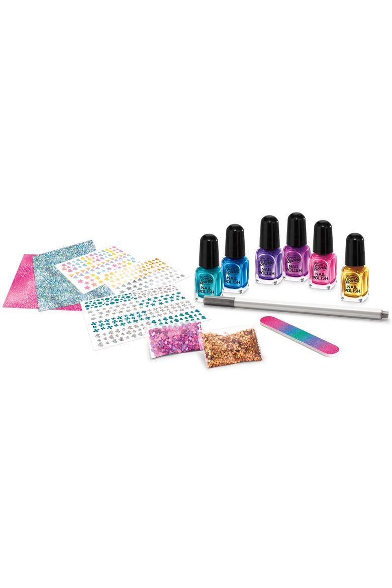 Shimmer N Sparkle Metallic Rainbow Nail Art Design Kit, Alternate, color, Multicolored