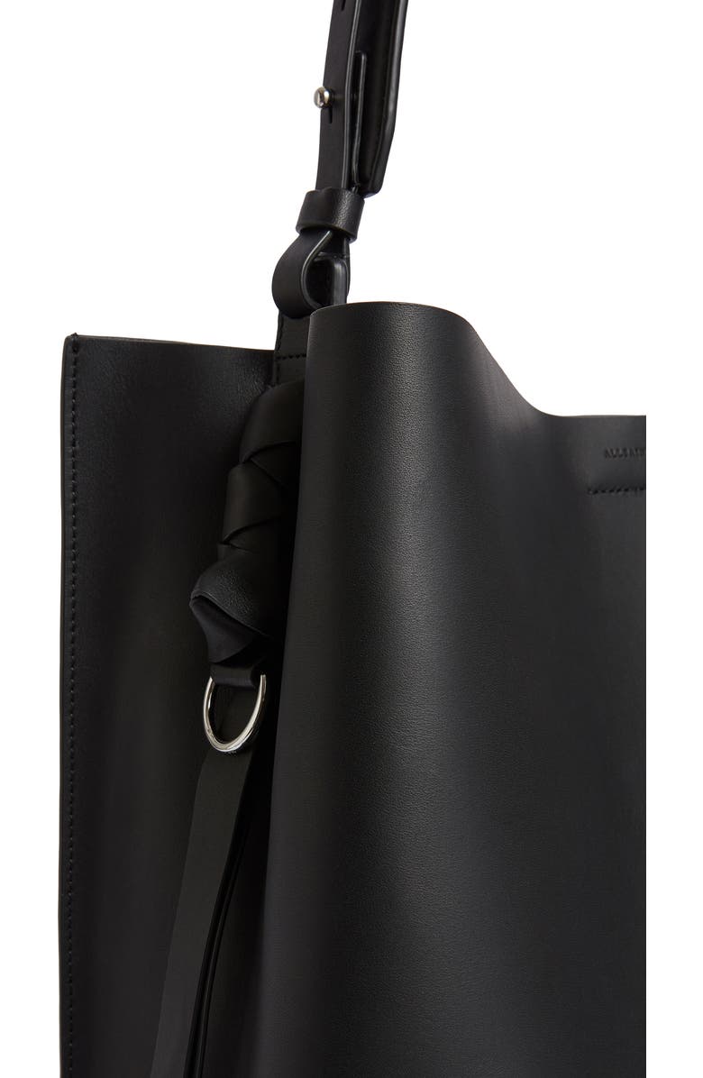 AllSaints Voltaire North/South Leather Tote, Alternate, color,