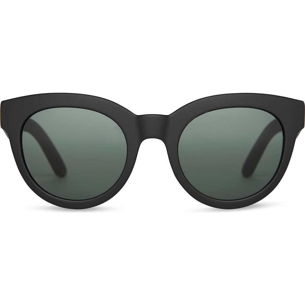 TOMS Florentin 52mm Cat Eye Sunglasses in Matte Black W