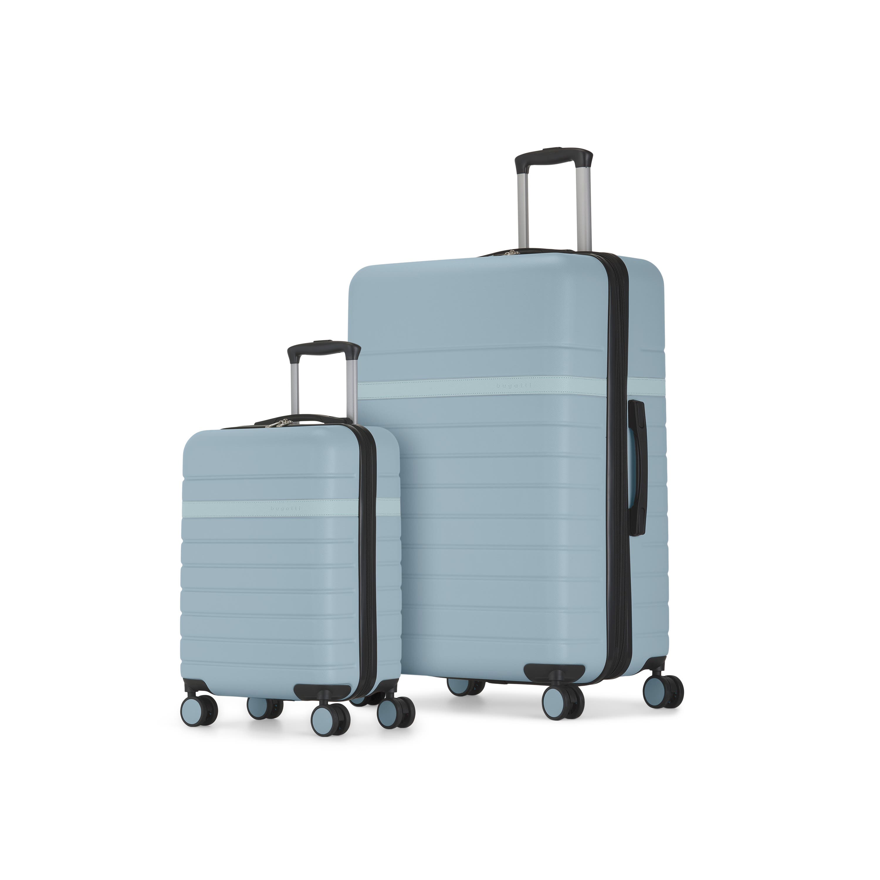bugatti Lisbon 2 Piece Hardside Luggage Set with Expansion, Main, color, Blue