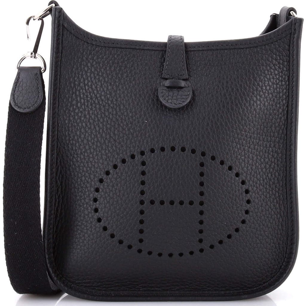 Pre-owned Hermes Hermes Evelyne Bag Gen Iii Clemence Tpm In Black