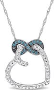 Julianna B. Gemstone Infinity Heart Necklace 10K