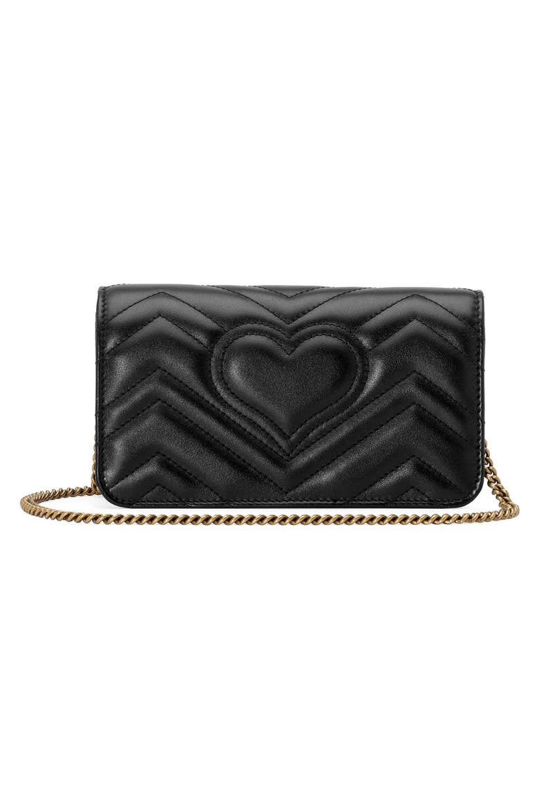Leather Shoulder Bag, Alternate, color, NERO