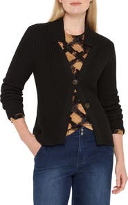 NIC+ZOE Shaker Stitch Cady Sweater Jacket