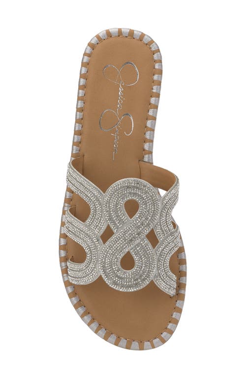 Jessica Simpson Bria 2 Slide Sandal In Silver