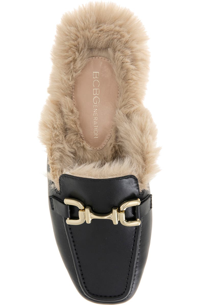 BCBGeneration Pendall Faux Fur Loafer Mule, Alternate, color,