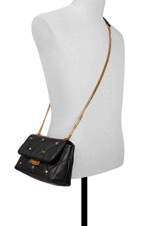 Ted Baker London Ginette Quilted Leather Convertible Crossbody Bag In Black