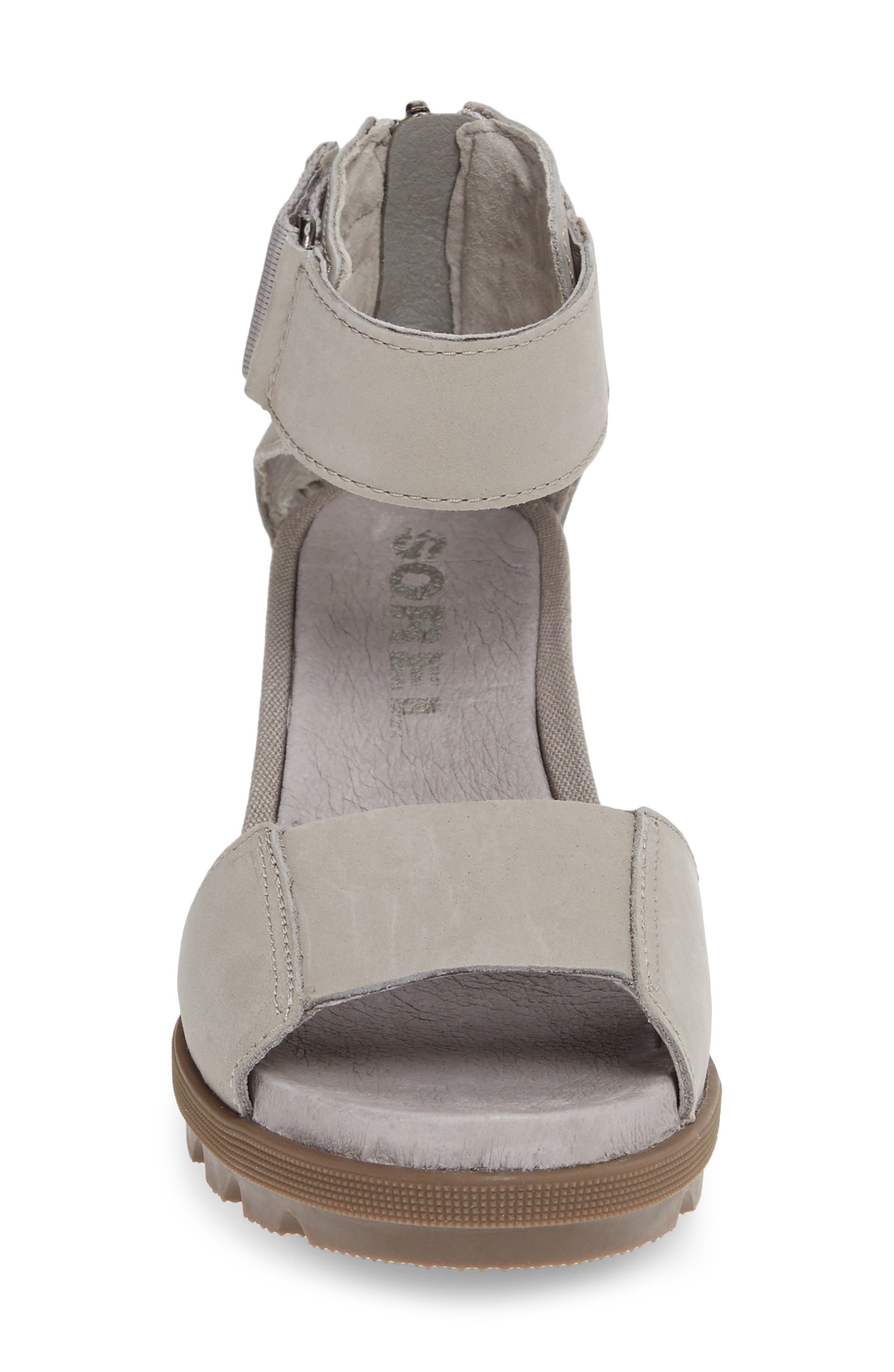 Joanie II Ankle Strap Wedge Sandal, Alternate, color, DOVE