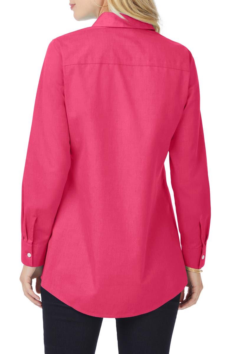 Foxcroft Cici Non-Iron Tunic Blouse, Alternate, color, French Ros