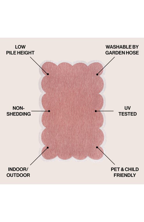 Jonathan Y Alice Classic Cottage Two-tone Scalloped Indoor/outdoor Shaped Area Rug