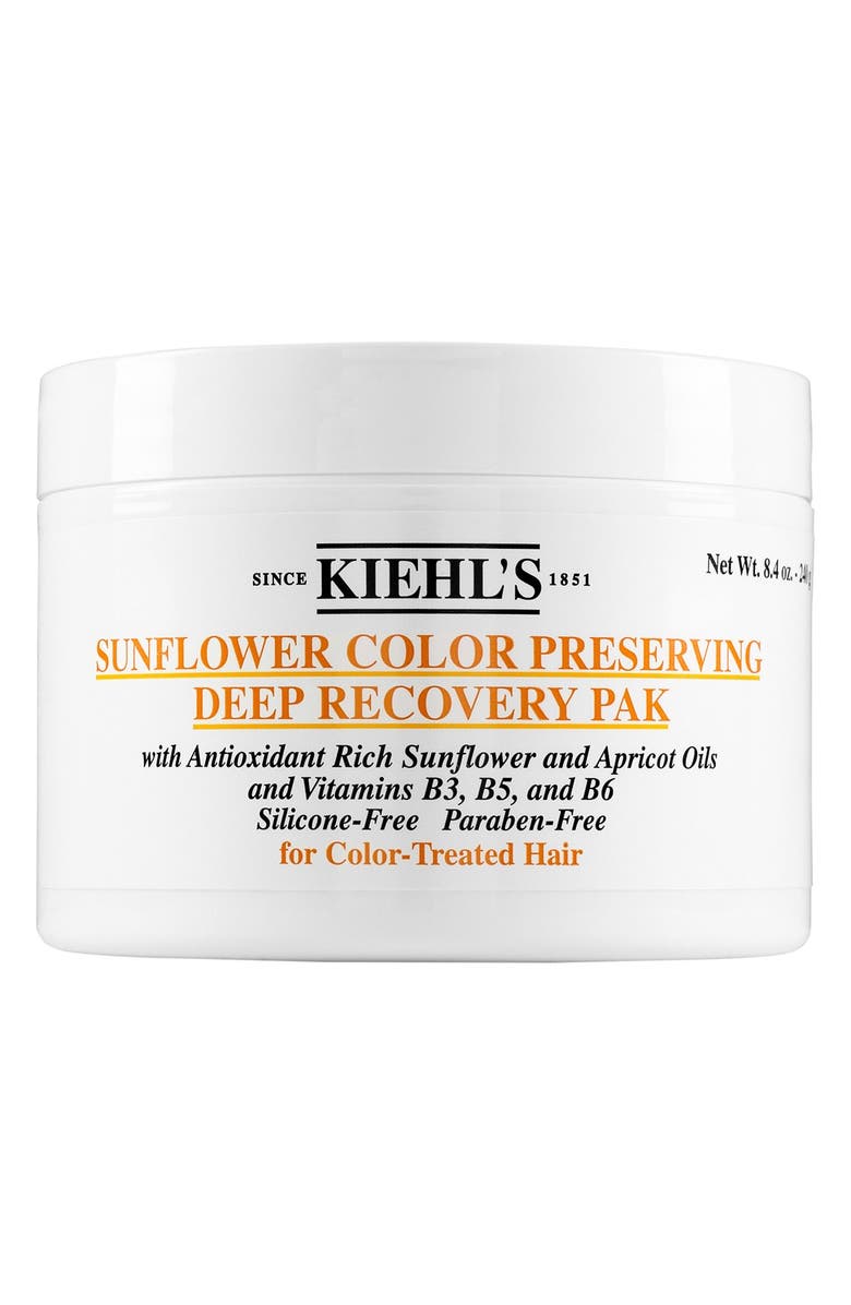 Kiehl's Since 1851 Sunflower Color Preserving Deep Recovery Pak Hair Mask, Main, color, 
